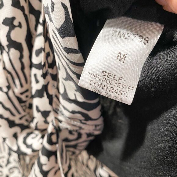 THML Strapless Ikat Maxi Dress Women’s Medium Lined Slit Boho Chic Southwestern - Picture 6 of 11